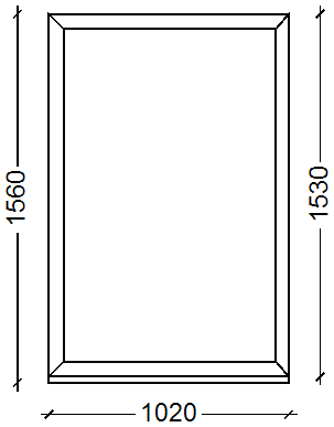 IVAPER EURO 62: Окно, Ivaper 62 мм (В), Без фурнитуры, 1530х1020, Белый, Белый